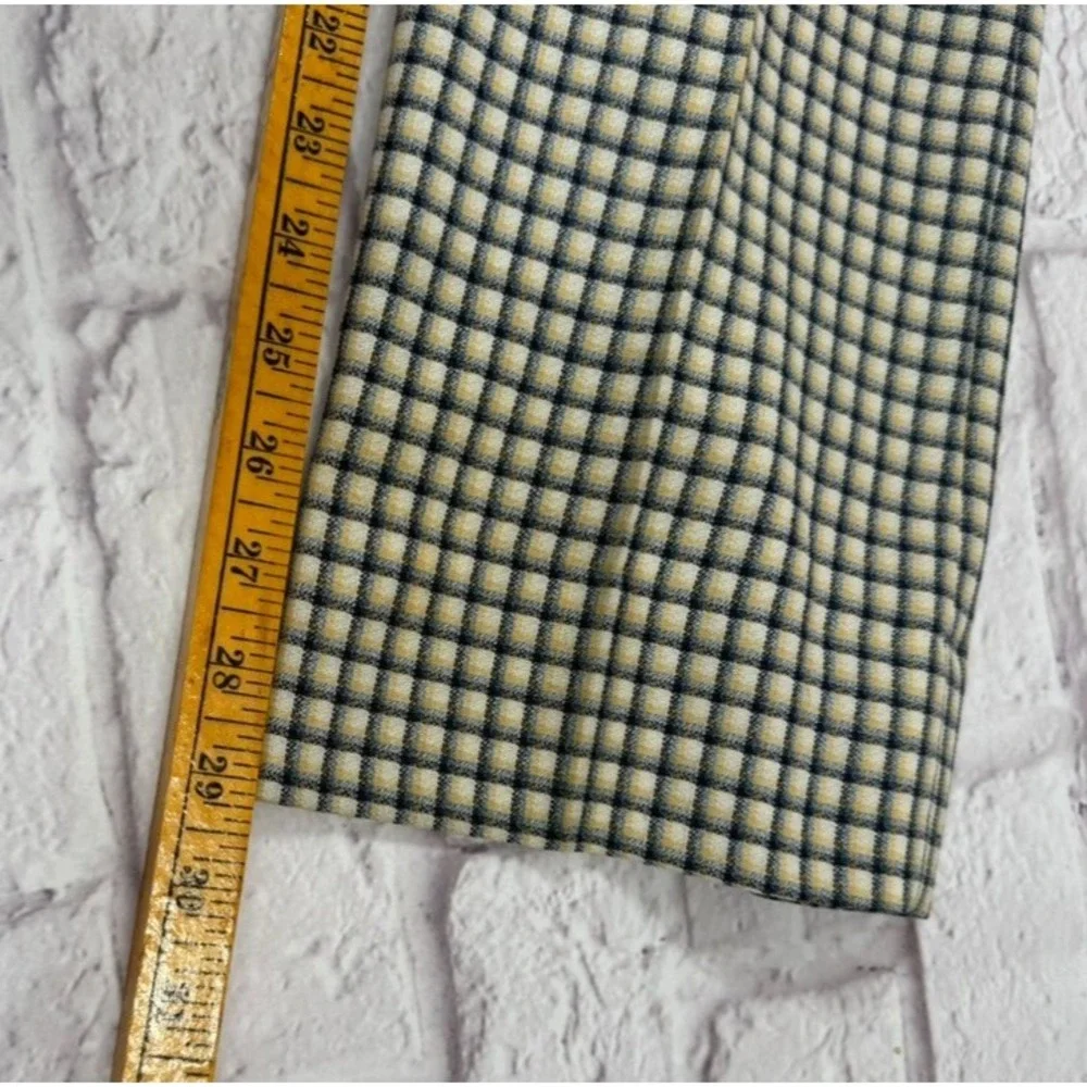 Vintage Hickey Freeman for Sakowitz Pants Mens 30x29 Flat Front Checkered - Picture 6 of 13